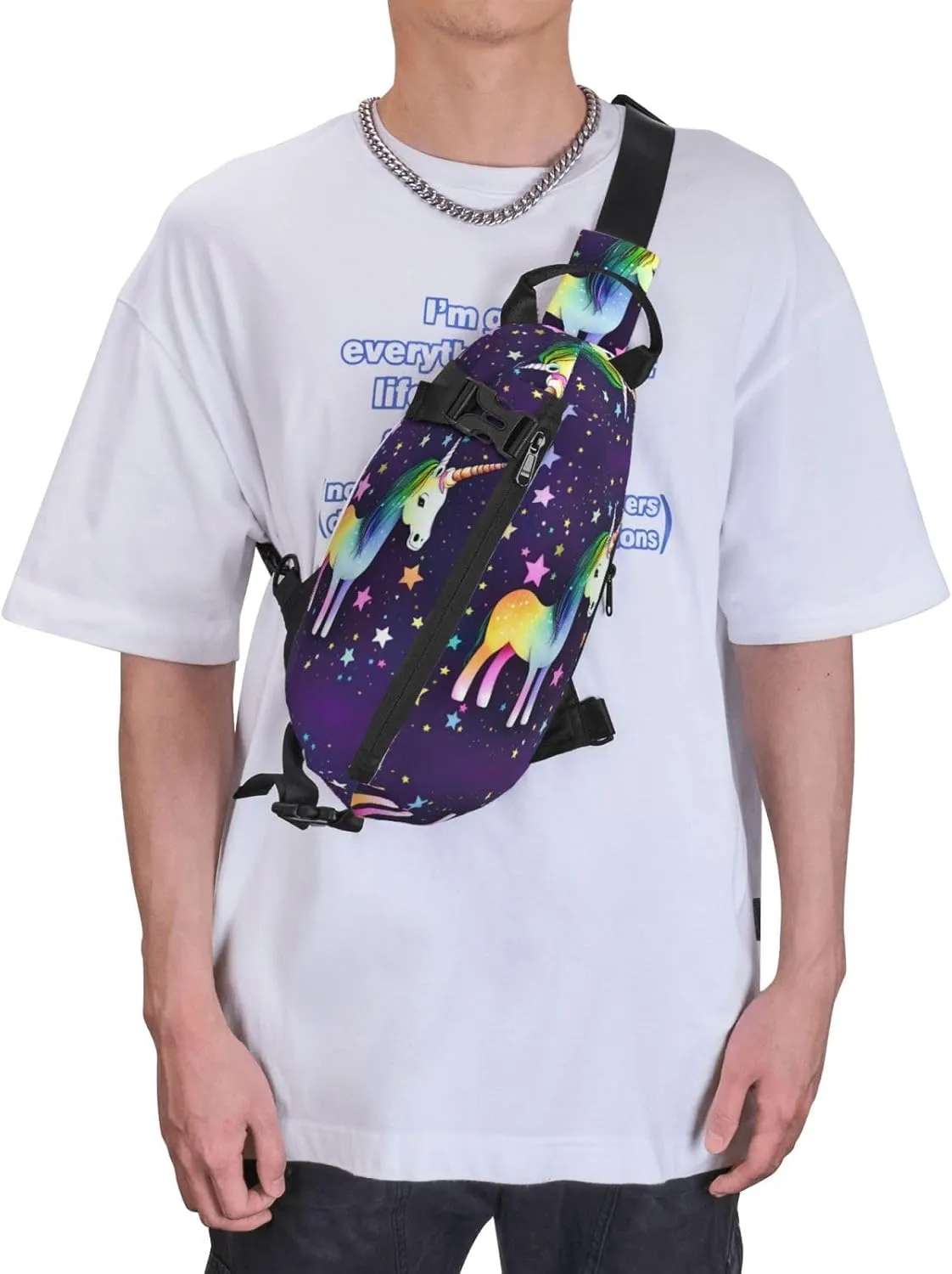 Polyester Fiber Waterproof Waist Bag -Backpack 4 Pocket Compartments Ideal for Outdoor Activities One-horse star