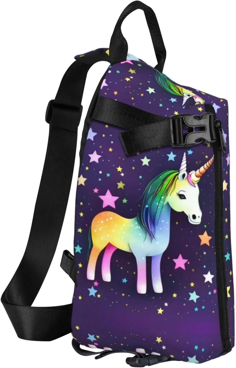 Polyester Fiber Waterproof Waist Bag -Backpack 4 Pocket Compartments Ideal for Outdoor Activities One-horse star