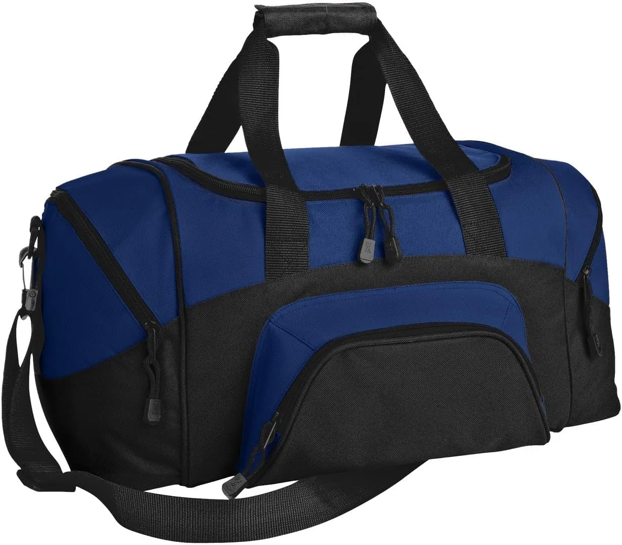 Port Authority - Small Colorblock Sport Duffel. BG990S, Hunter/ Grey, OSFA