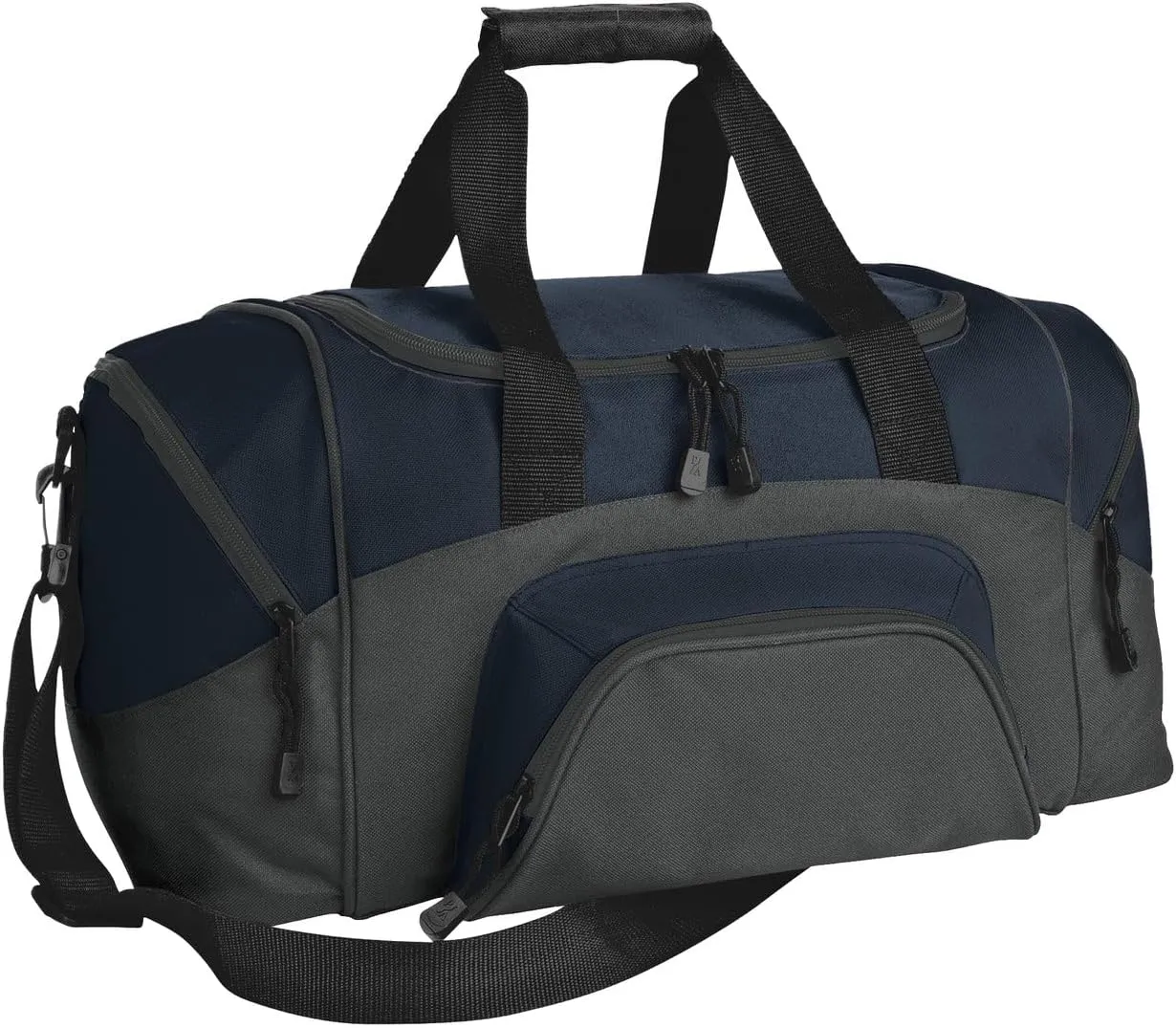 Port Authority - Small Colorblock Sport Duffel. BG990S, Hunter/ Grey, OSFA
