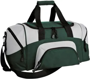 Port Authority - Small Colorblock Sport Duffel. BG990S, Hunter/ Grey, OSFA