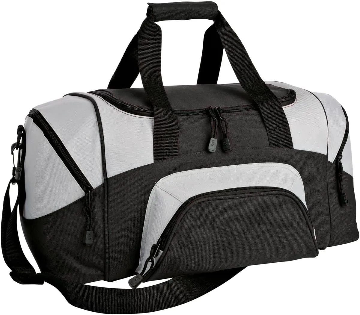 Port Authority - Small Colorblock Sport Duffel. BG990S, Hunter/ Grey, OSFA
