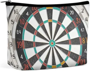 Portable Small Cosmetic Bag Cute Travel Makeup Bag Dart Board Waterproof Toiletry Bag for Women