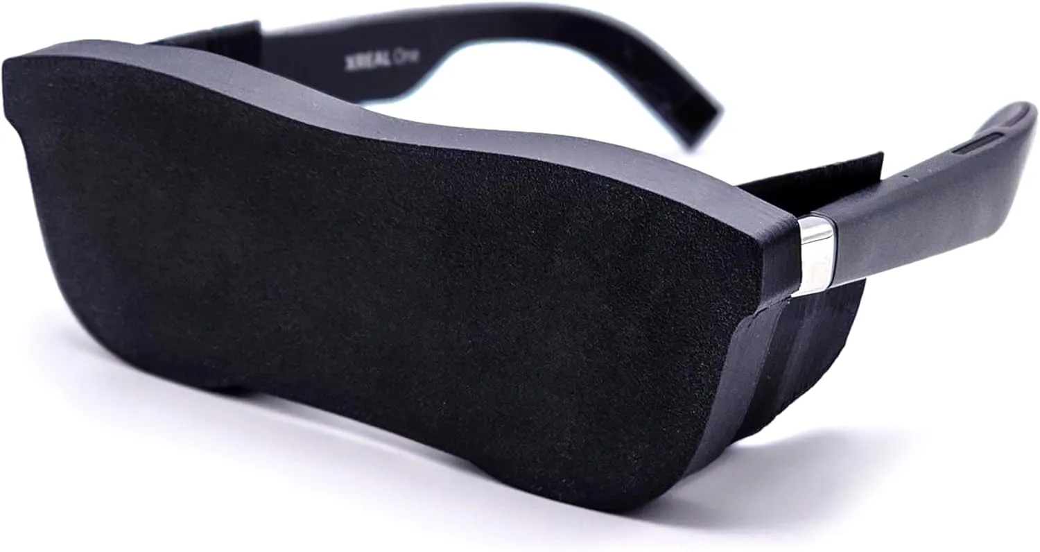 Premium Light Blockers for Xreal One & One PRO AR Glasses, TPU Rubber, Full and Open Versions