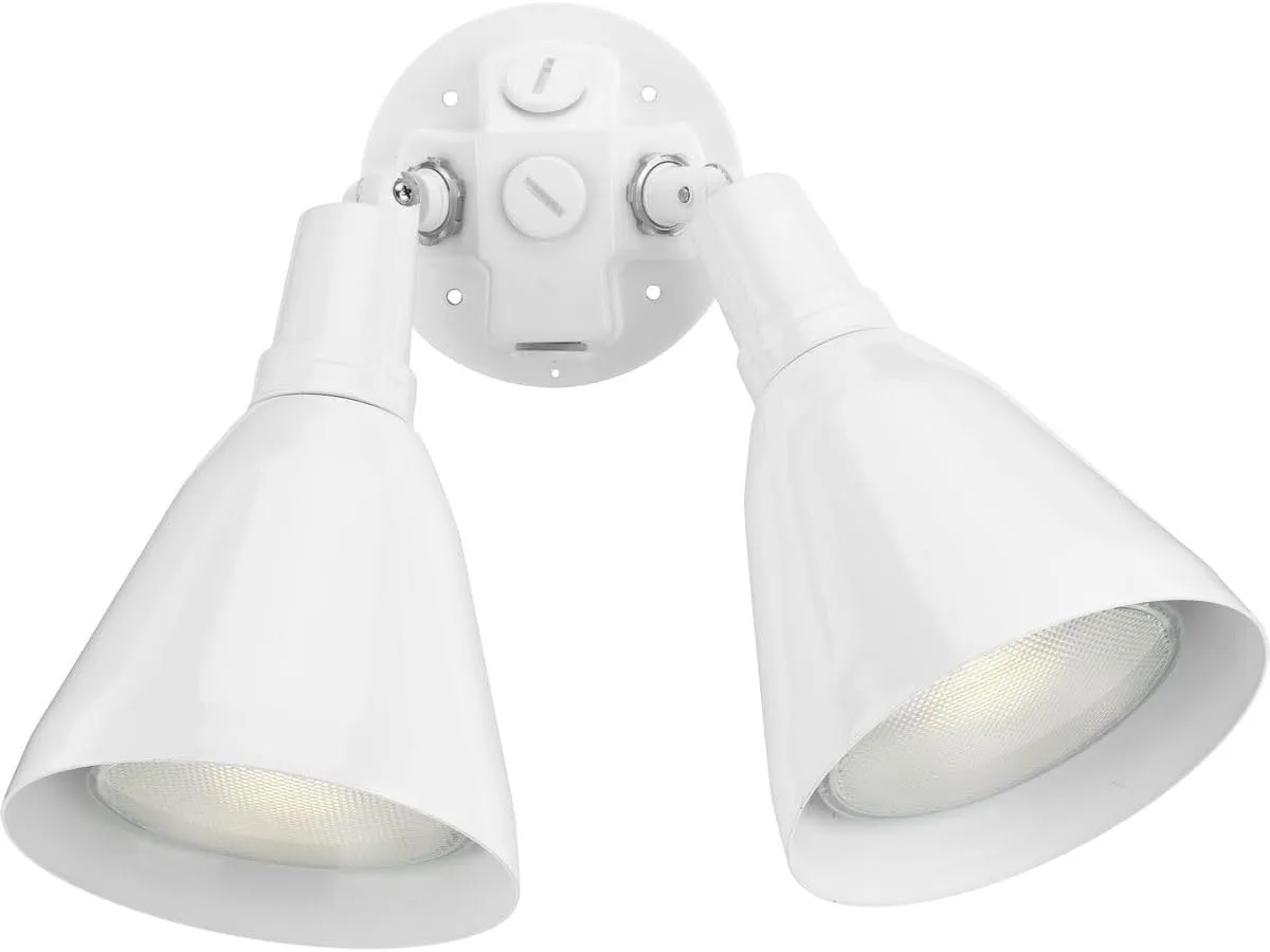 Progress Lighting P5203-30 Par Lampholder Outdoor, 6-1/4-Inch Diameter x 11-5/16-Inch Height, White
