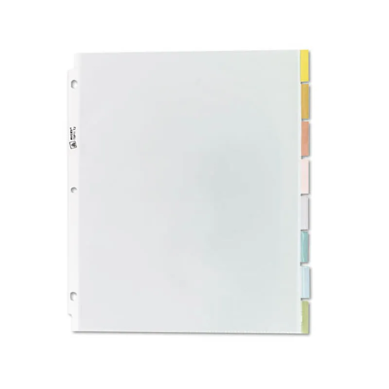Protect 'n Tab Top-Load Sheet Protectors w/ Multicolor Tabs, 8-Tab, Letter (set of 8)