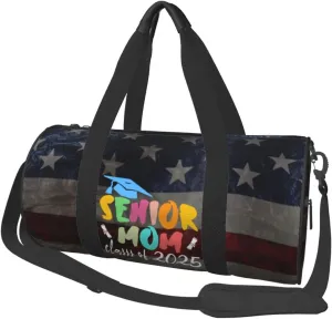Proud Mom Class Of 2025 Graduate Duffel Bag Gym Bag Travel Sports Tote Large Foldable Beach Swim Yoga5