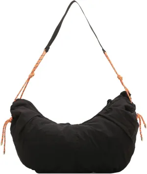 Puffy Tote Bag Unisex Cross Body Nylon Crescent Shoulder Purse Carry On Bag Travel Work Gym Handbag Winter