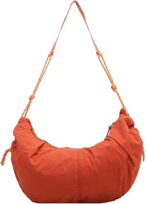 Puffy Tote Bag Unisex Cross Body Nylon Crescent Shoulder Purse Carry On Bag Travel Work Gym Handbag Winter