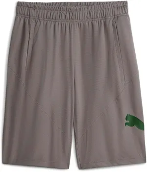 PUMA Mens Cat 10 Inch Shorts Training Casual Bottoms Casual Breathable - Grey - Size S