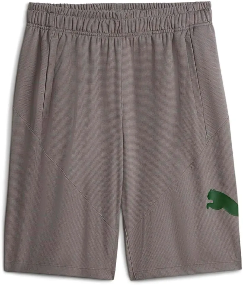 PUMA Mens Cat 10 Inch Shorts Training Casual Bottoms Casual Breathable - Grey - Size S
