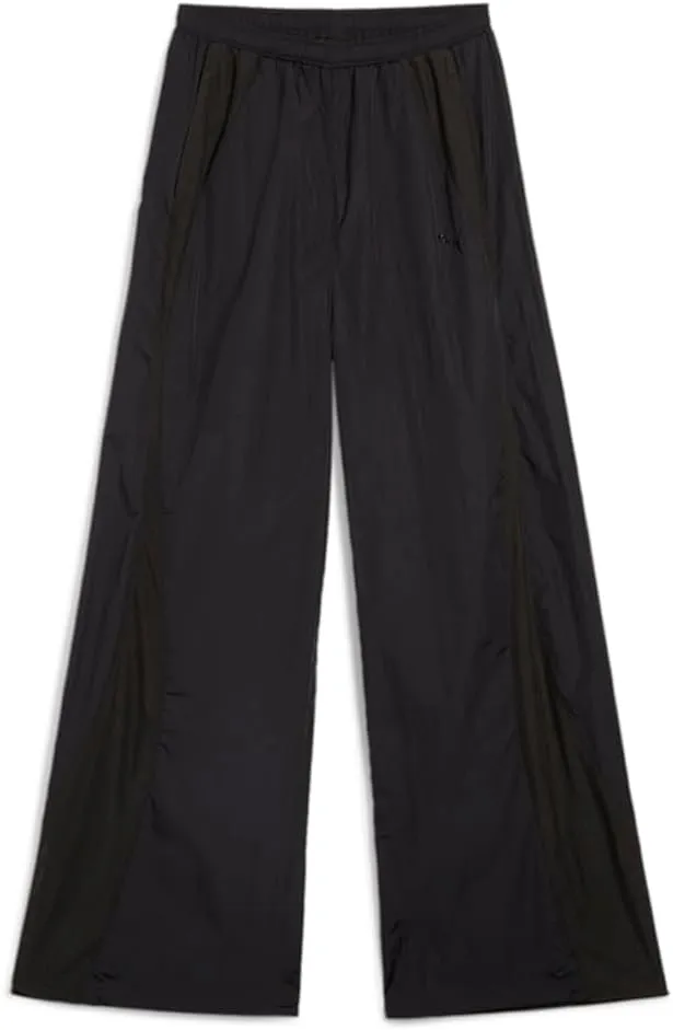 PUMA Womens Dare to Woven Parachute Pants Casual Fitted - Black - Size XL
