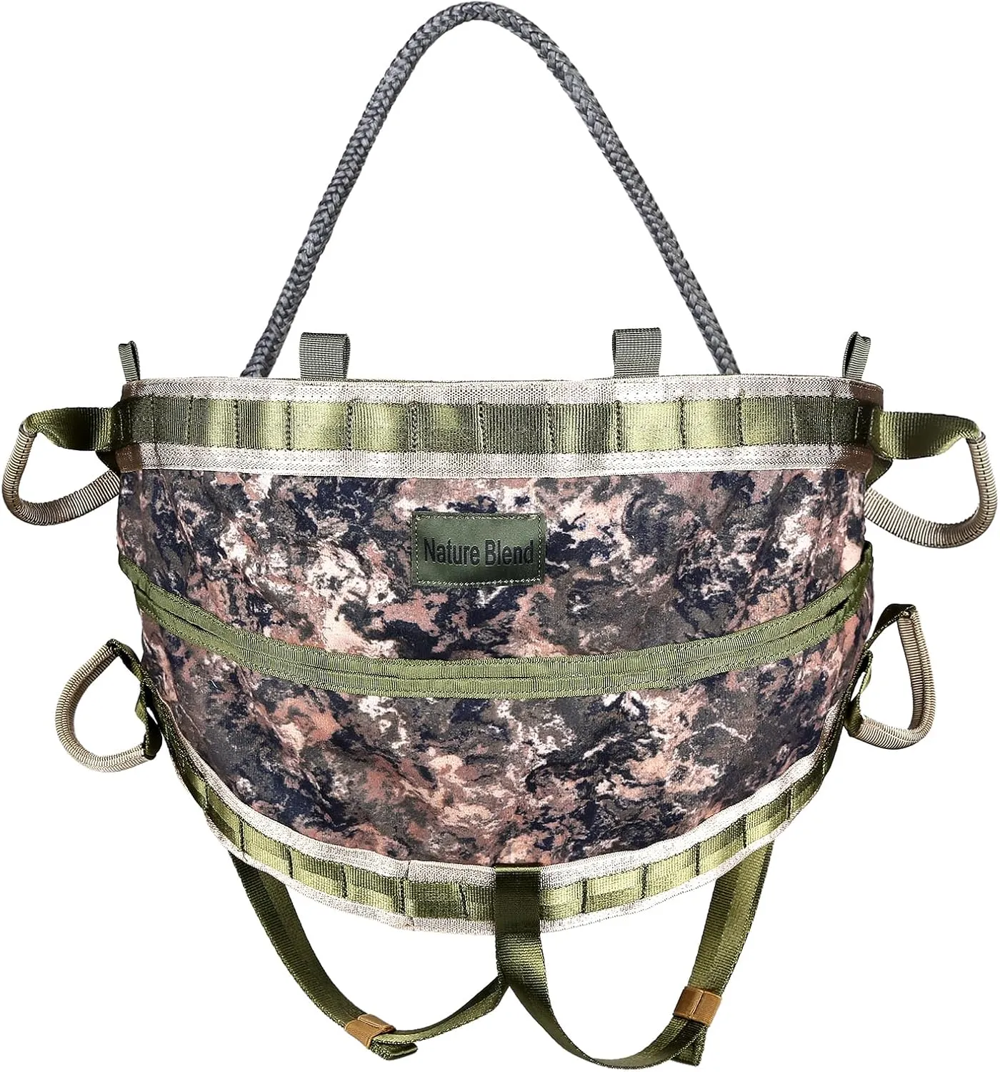 QOGIR Hunting Saddle Tree Saddle: Comfortable Saddle Hunting, Lightweight Hammock Tree Climb Saddle, Includes Adjustable Bridge, Tree Stand Accessories, Saddle Hunting Accessories