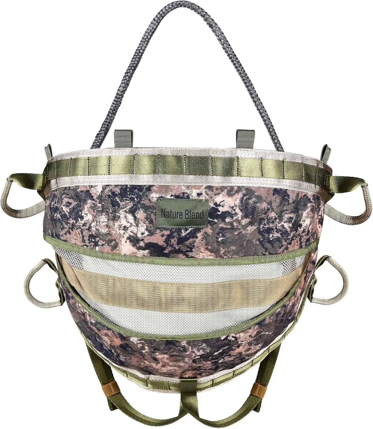 QOGIR Hunting Saddle Tree Saddle: Comfortable Saddle Hunting, Lightweight Hammock Tree Climb Saddle, Includes Adjustable Bridge, Tree Stand Accessories, Saddle Hunting Accessories