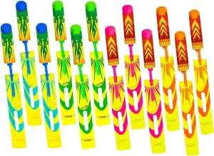 QUANA LED Slingshot Rocket Launcher for Kids - 12 Pack Flying Copter Toys with Light-Up Rockets, Outdoor Summer Camping Games, Birthday Party Favors & Gifts for Boys Girls Ages 3-12