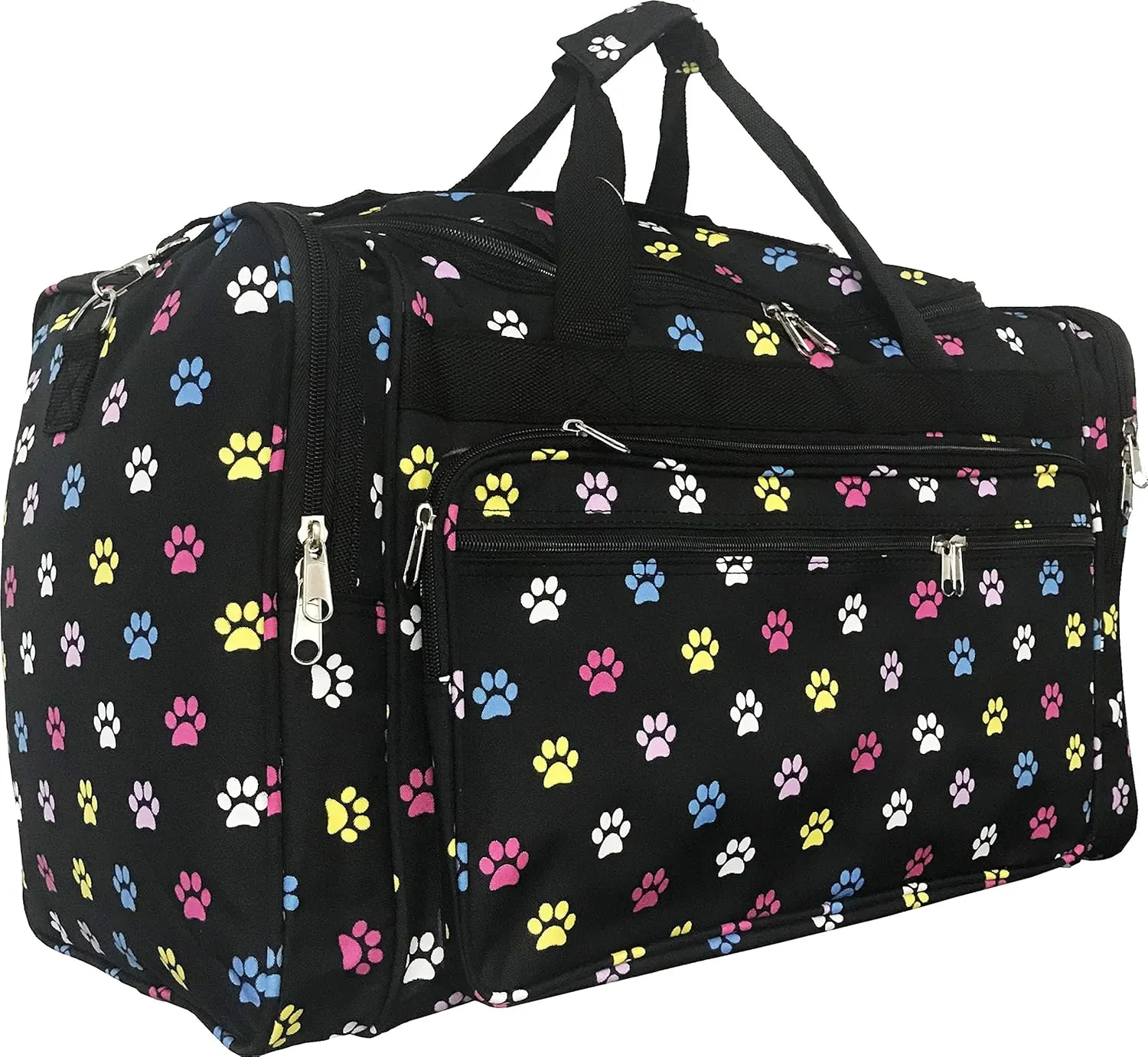"TOP PACK" 22" Women's Fashion Print Duffel Bag (Paw-Multi)