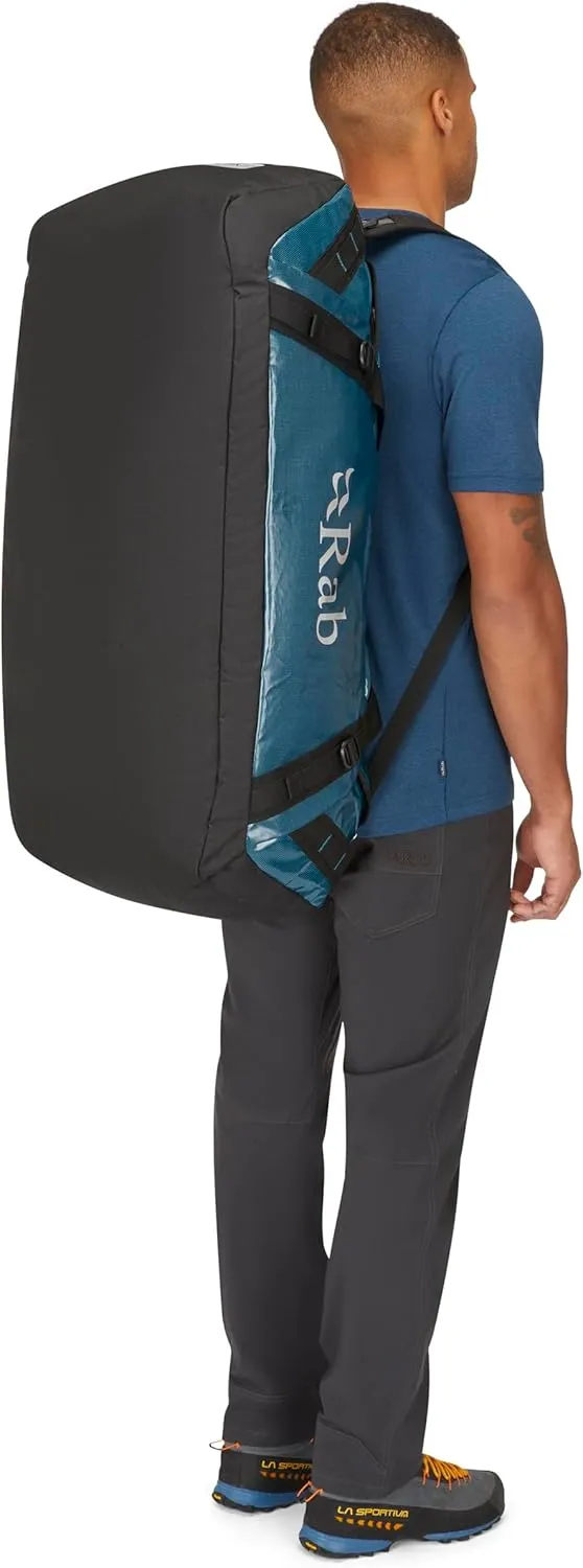 Rab Expedition Kitbag II - Durable Duffel Bag for Travel & Expedition Climbing - Blue - 120-Liter