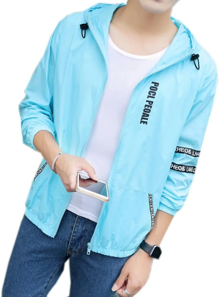Rash Guards Men Super Thin Breathable Outdoor Coat Summer Students UV Protection Clothing