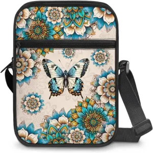 Rchsmod Small Crossbody Bag for Women Men Messenger Bag with Adjustable Strap, Sling Bag Cell Phone Purse with Zipper Closure