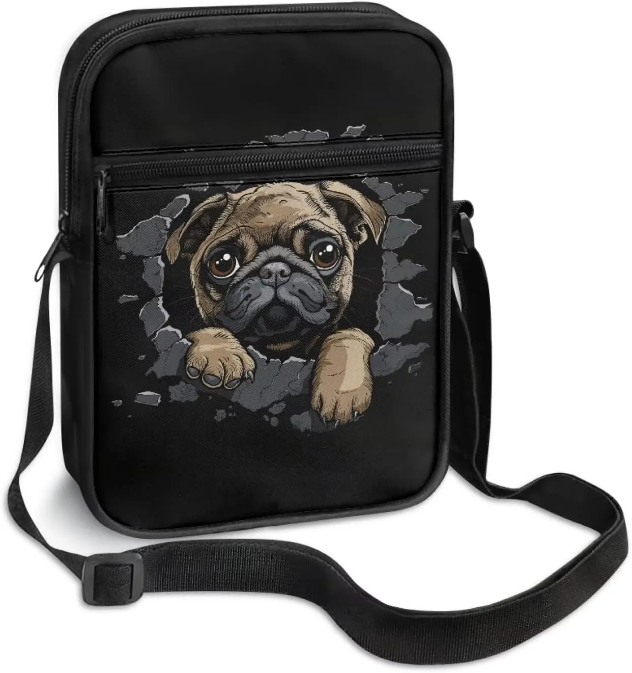Rchsmod Small Messenger Bag for Men Women Crossbody Shoulder Bag Sling Bag Cell Phone Purse Travel Bag with Adjustable Strap