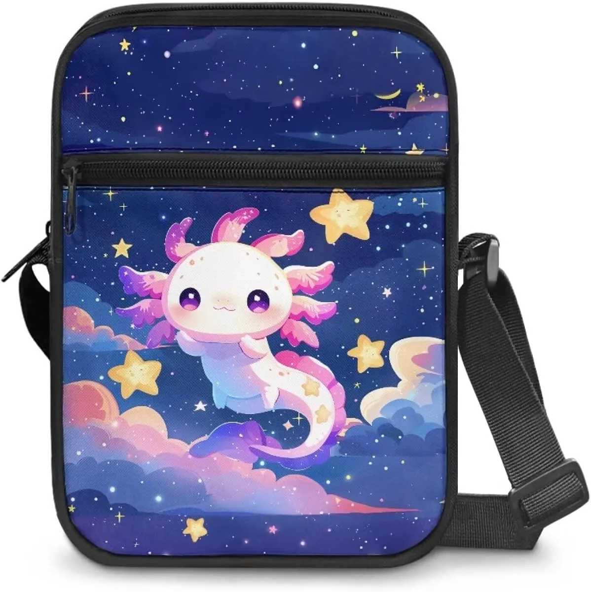 Rchsmod Small Messenger Bag for Men Women Crossbody Shoulder Bag Sling Bag Cell Phone Purse Travel Bag with Adjustable Strap