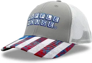 Realtree Color Camo Waffle House Embroidery Logo Hat | Adjustable Velcro Backing Cap | Limited Edition for Men and Women
