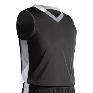 Rebel 3 Color V-Neck Basketball Jersey, Mens, Boys