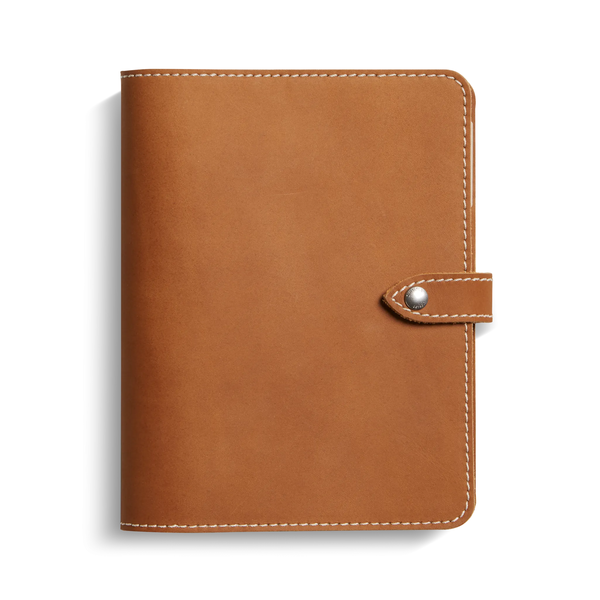 Refillable Leather Agenda Cover - Chestnut