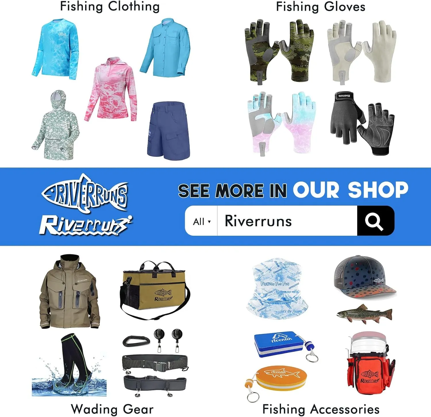 Riverruns Fishing Wading Jacket, Breathable Outdoor Fly Fishing Rain Coat