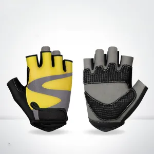 Road Bike Gloves Half Finger Shock Absorbing Breathable Outdoor Sports Cycling Gloves