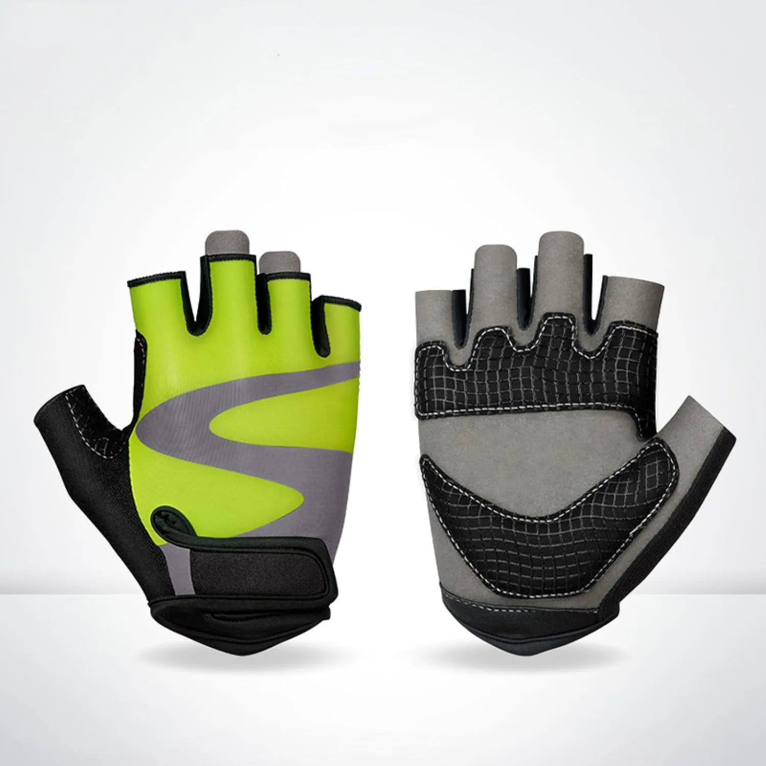 Road Bike Gloves Half Finger Shock Absorbing Breathable Outdoor Sports Cycling Gloves