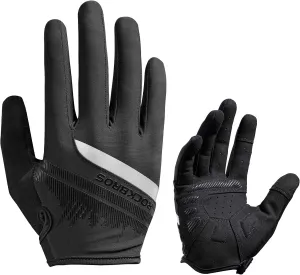 ROCKBROS Mountain Bike Gloves for Men - Anti-Slip, Breathable Full Finger Biking Gloves for Outdoor Sports