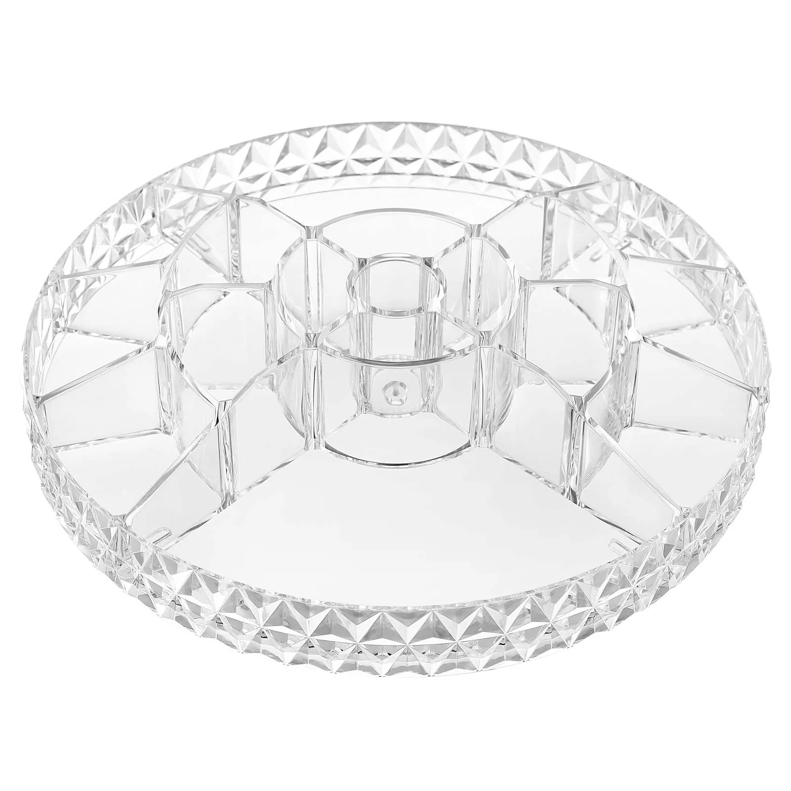 Rootz Acrylic Cosmetic Organizer - Makeup Storage - Clear Container - Lightweight - Compact Design - 27cm x 35cm - 1.42kg