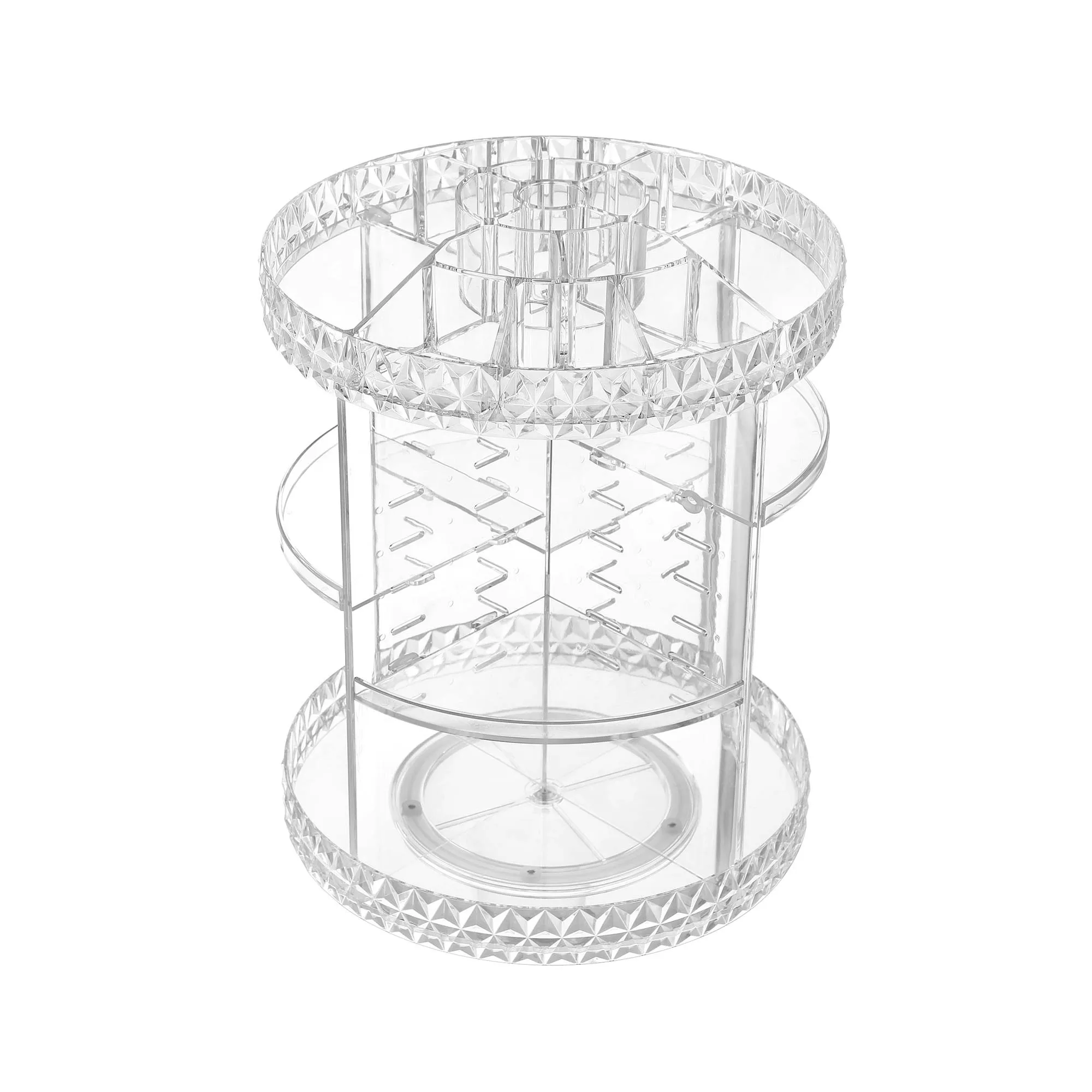 Rootz Acrylic Cosmetic Organizer - Makeup Storage - Clear Container - Lightweight - Compact Design - 27cm x 35cm - 1.42kg