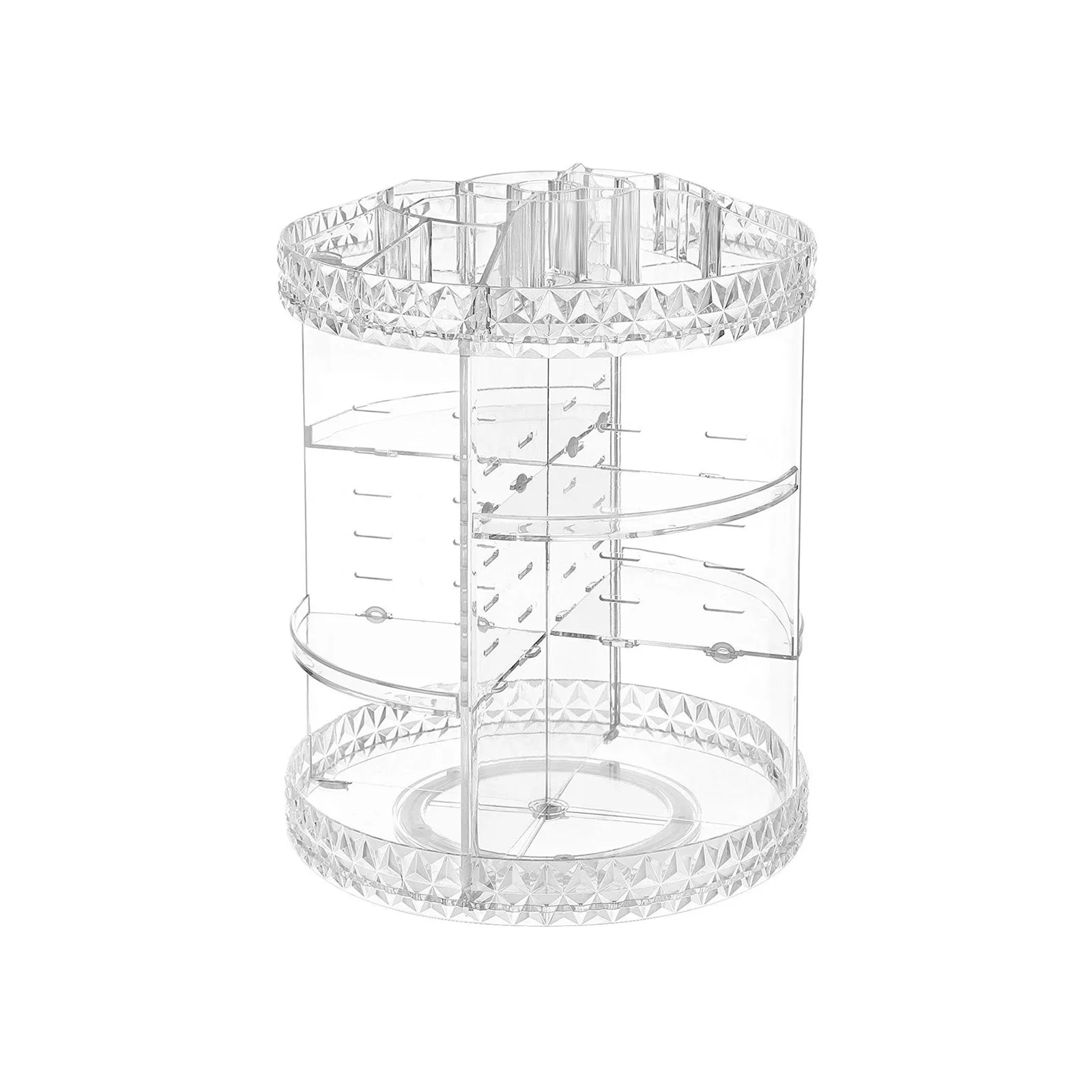 Rootz Acrylic Cosmetic Organizer - Makeup Storage - Clear Container - Lightweight - Compact Design - 27cm x 35cm - 1.42kg