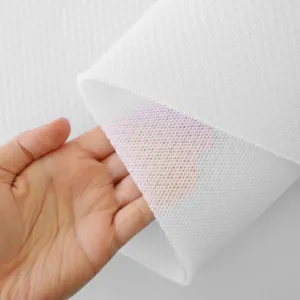 Sallie Tomato Air Mesh - White, 1yd
