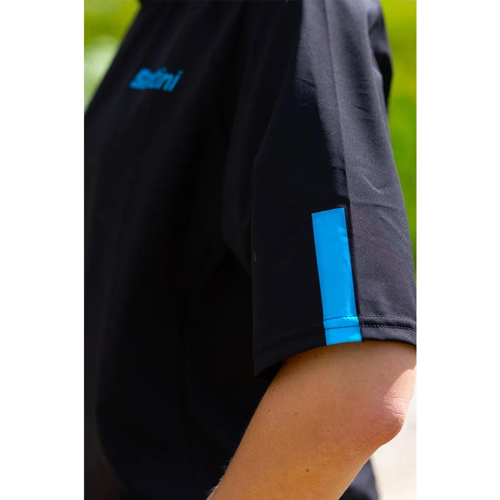 Santini Sasso MTB Mens Cycling Jersey (Black/Turquoise)