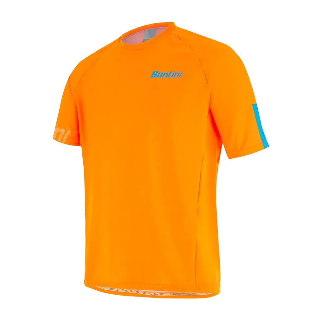 Santini Sasso MTB Mens Cycling Jersey (Flashy Orange)