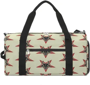 Satan Goats Travel Gym Bag Sport Workout Duffel Bags with Compartments And Side Pocket