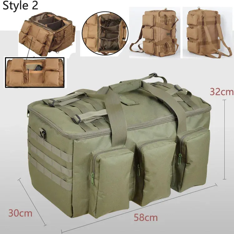 SCIONE 55L Duffel Bag – Tactical Backpack for Travel, Camping, Hiking, and Gym