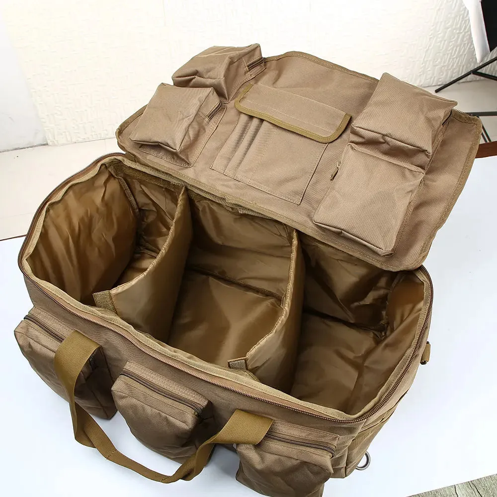 SCIONE 55L Duffel Bag – Tactical Backpack for Travel, Camping, Hiking, and Gym