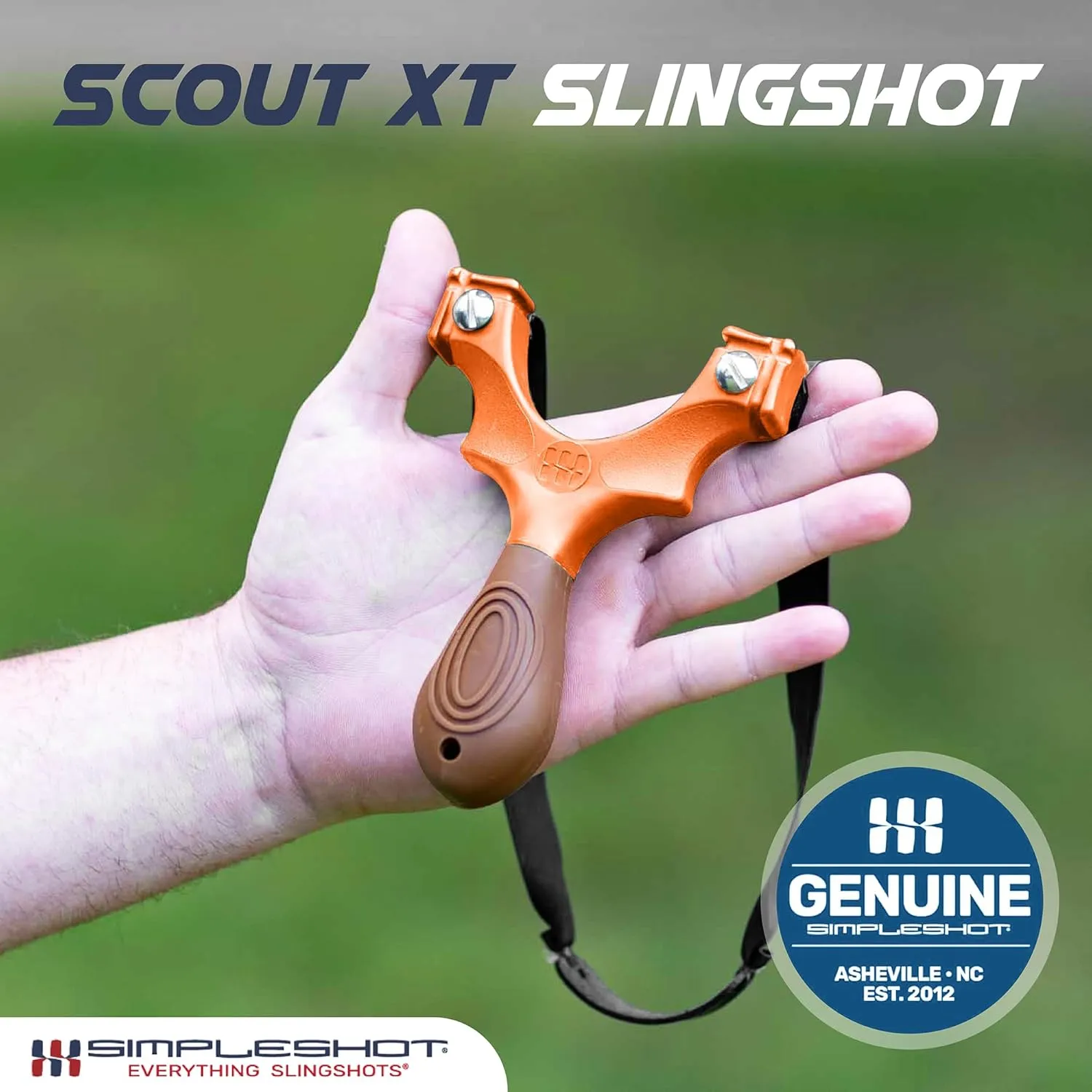 Scout XT Slingshot with Target, Clay Ammo and Bands for Professional Hunting and Powerful Target Shooting Sling Shot