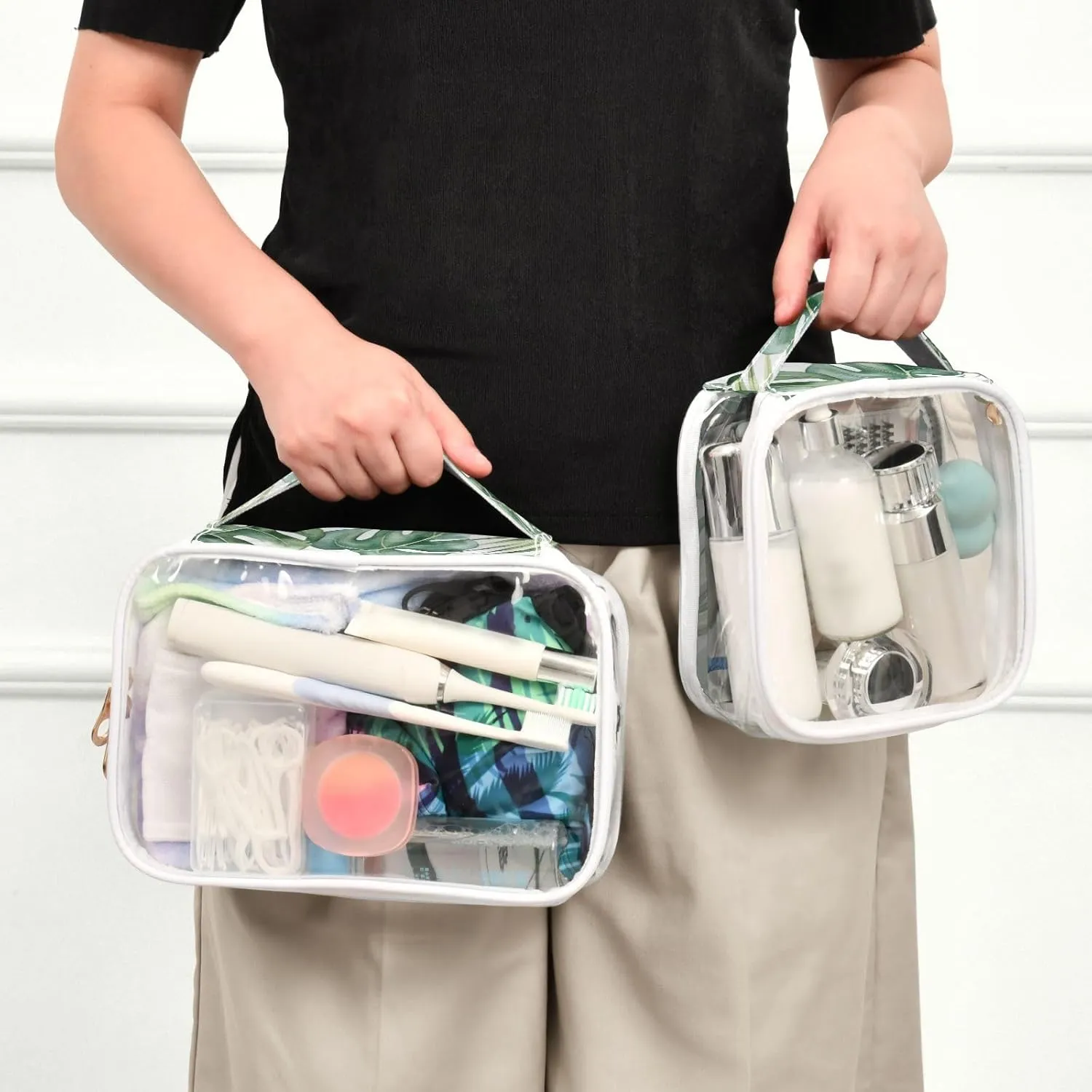 senya Toiletry Bags Astronaut Dog, Clear Makeup Organizing Bag for Women Men, Waterproof Makeup Bag Travel Cosmetic Bags for Bathroom, Business, Vacation - 2 Pack