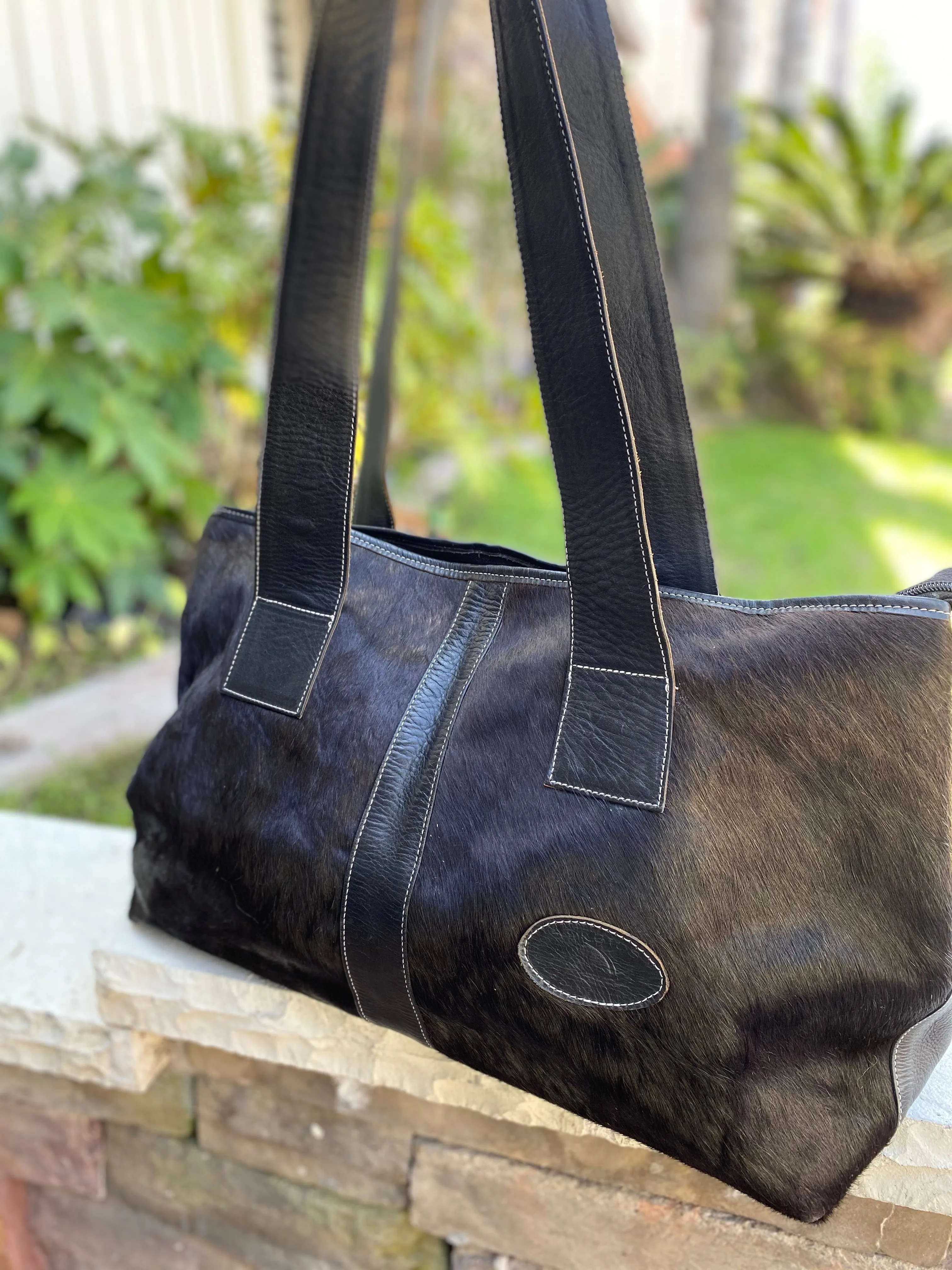 Sergios Black angus cowhide overnight