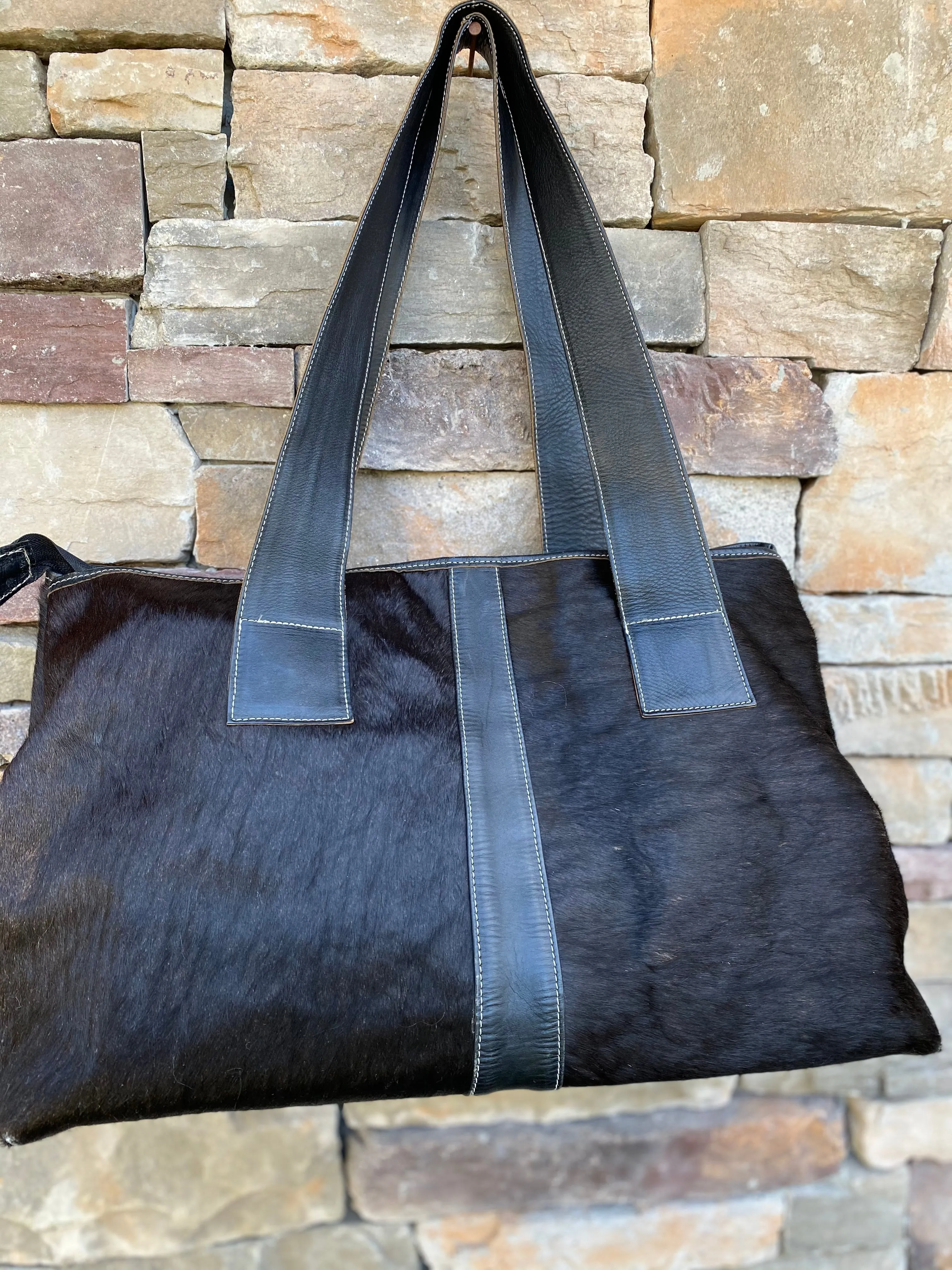 Sergios Black angus cowhide overnight
