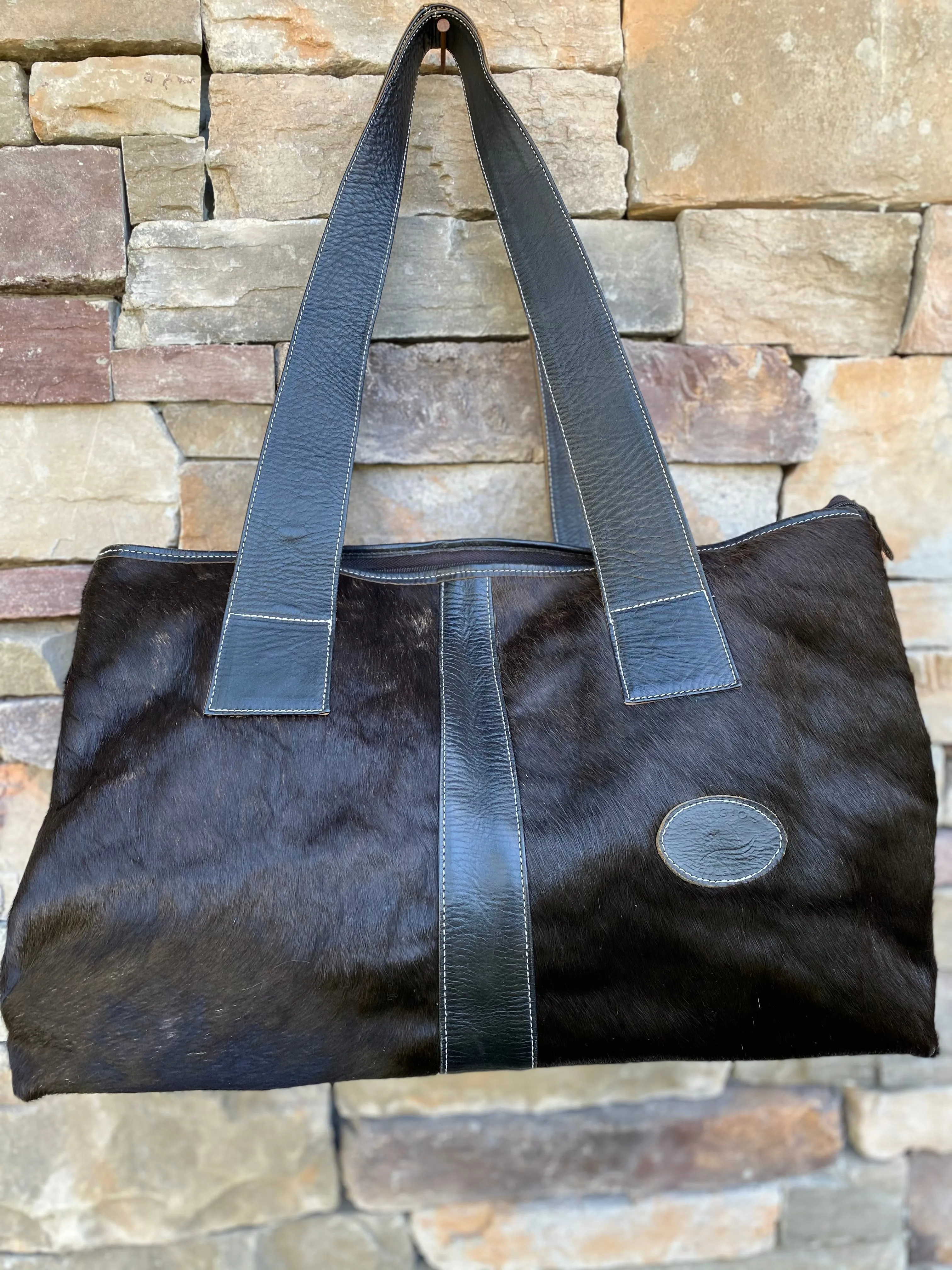 Sergios Black angus cowhide overnight