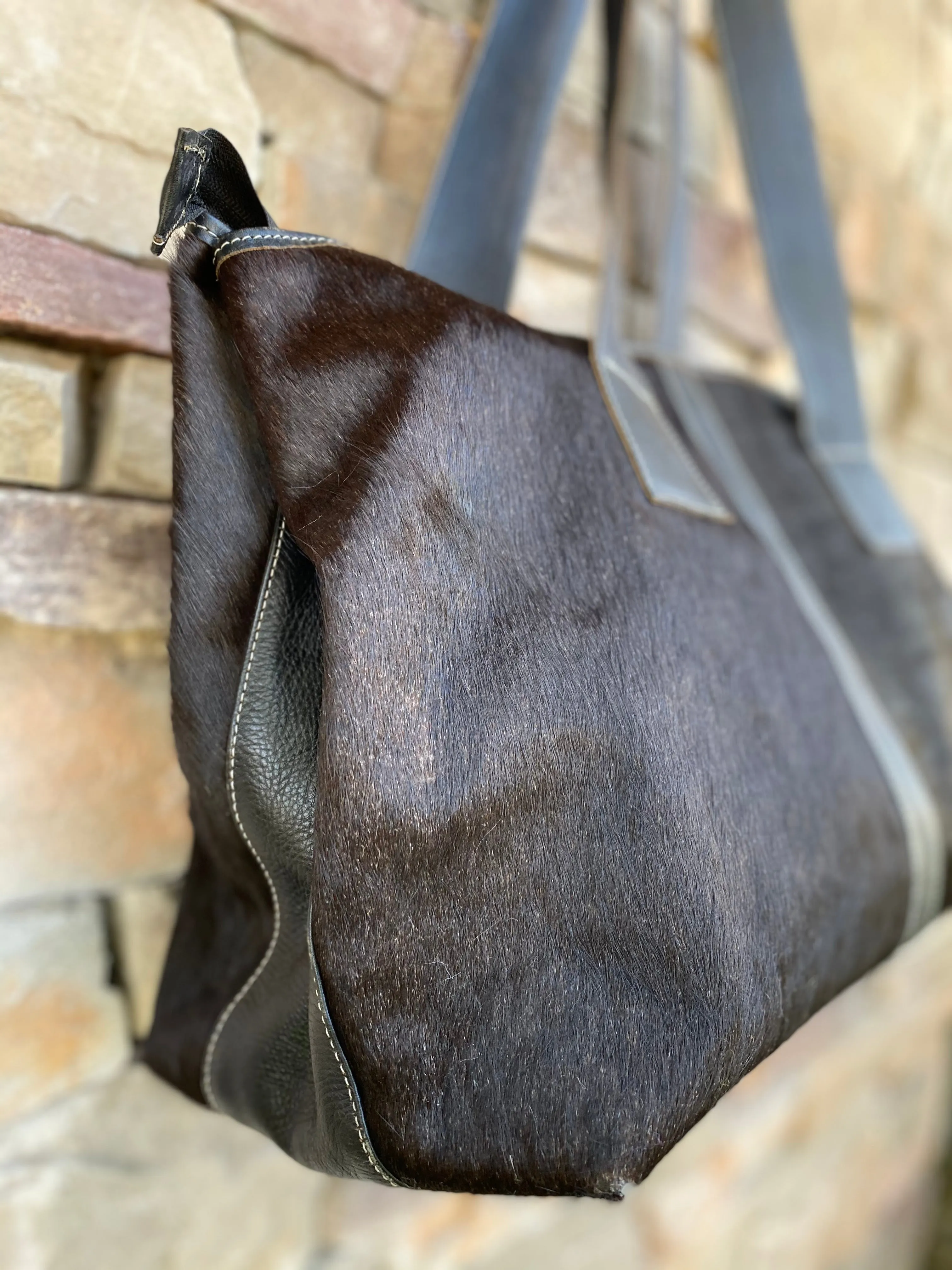 Sergios Black angus cowhide overnight
