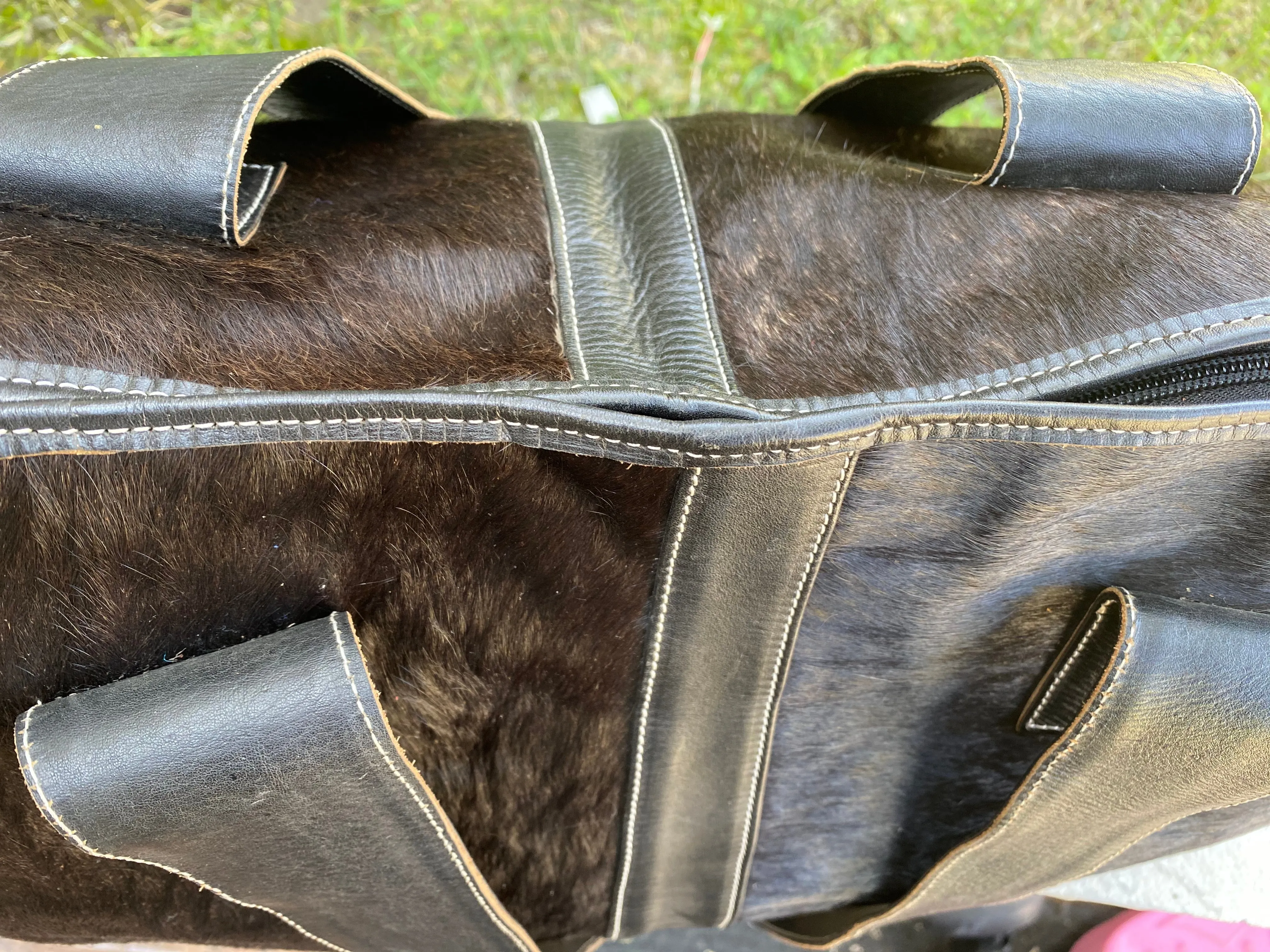 Sergios Black angus cowhide overnight
