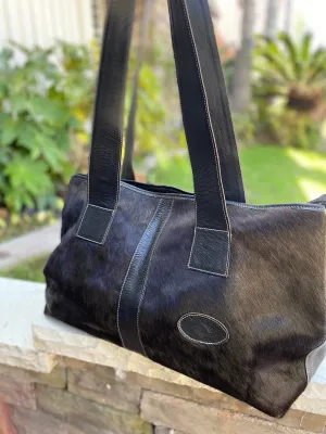 Sergios Black angus cowhide overnight