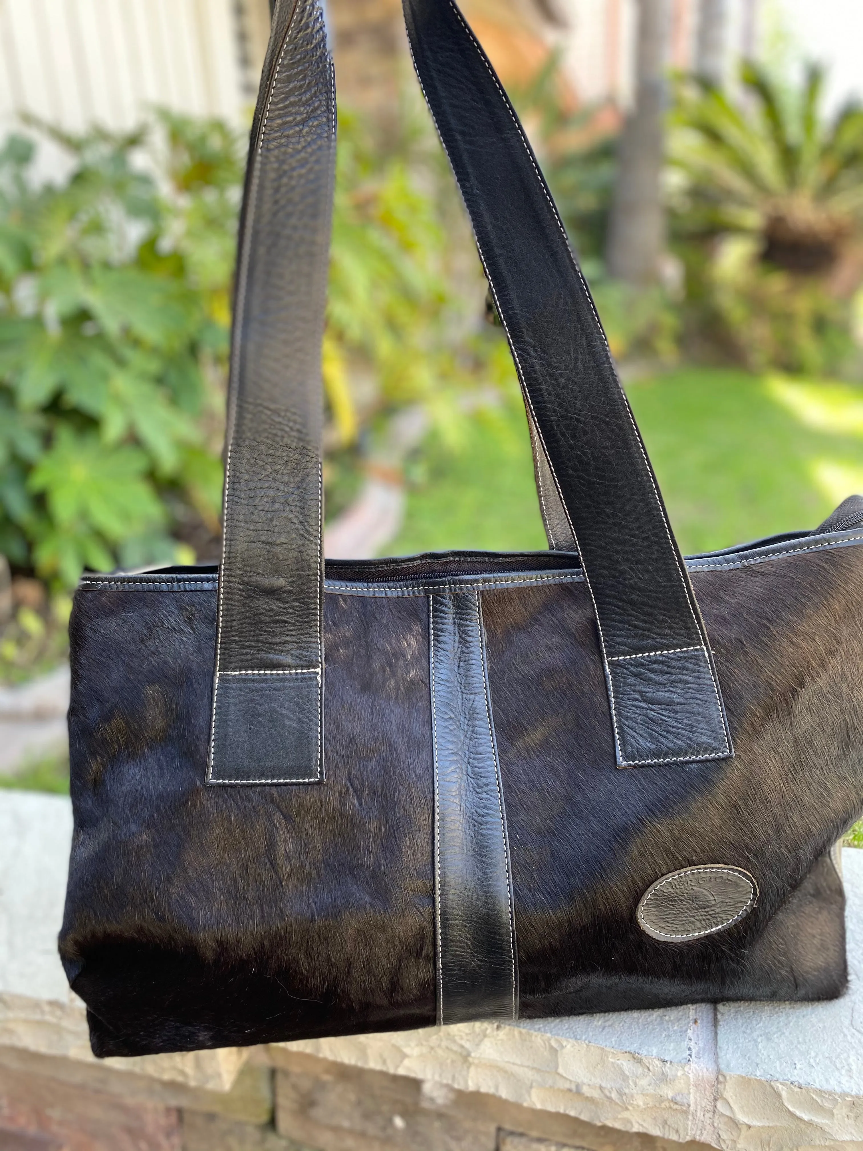 Sergios Black angus cowhide overnight